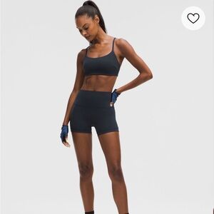 Lululemon Wunder Train Strappy Racer Bra Light Support, C/D Cup navy size 8